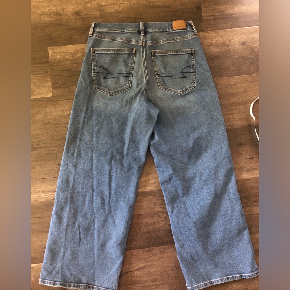 American Eagle Outfitters Blue Flare & Wide Leg Jeans